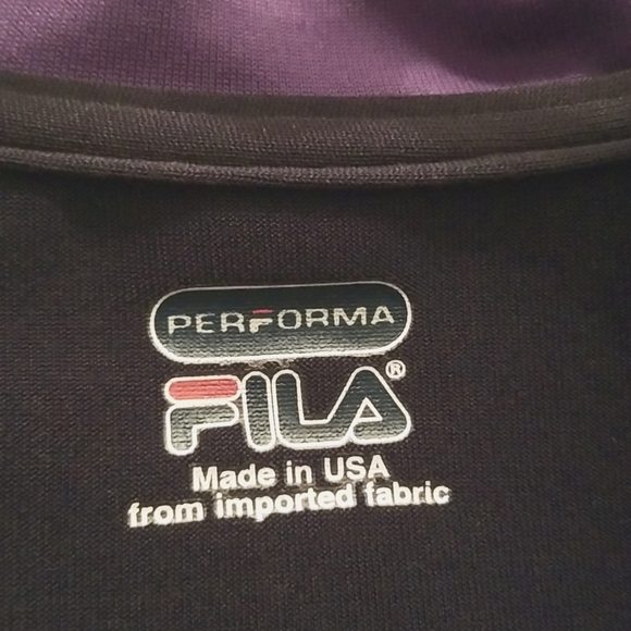 FILA Navy/Purple Activewear Jacket - Picture 3 of 3
